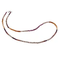 Colier Safir multicolor degrade discuri fatetate, 3mm