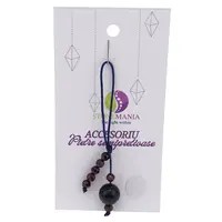 Accesoriu cu pietre semipretioase Agat mov sfera 10mm si Granat 4mm