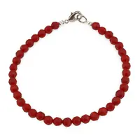 Bratara Coral sfere fatetate, 4mm