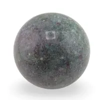 Rubin in fucsit, sfera unicat, H10