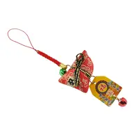 Saculet Feng Shui mic pentru prosperitate, rosu