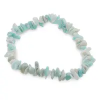 Bratara pe elastic cu pietre chips Amazonit Bratara pe elastic cu pietre chips Amazonit