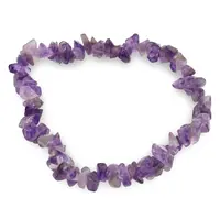 Bratara pe elastic cu pietre chips Ametist