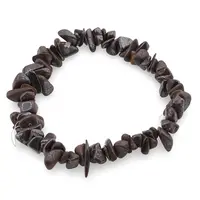 Bratara pe elastic cu pietre chips Hematit