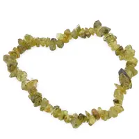 Bratara pe elastic cu pietre chips Peridot