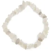 Bratara pe elastic cu pietre chips Piatra Lunii alba