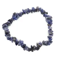 Bratara pe elastic cu pietre chips Sodalit Bratara pe elastic cu pietre chips Sodalit