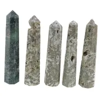 Turn / Obelisc cu opt fatete din Moss agat, 70-90g