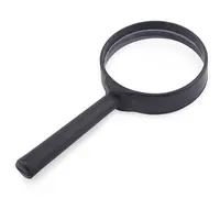 Lupa pentru marire cu maner negru, 50mm