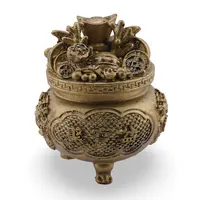 Statueta Feng Shui Bolul prosperitatii cu Dragon din rasina, 11cm