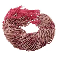 Sirag Rodonit roz sfere fatetate 3,5mm, 31-32cm