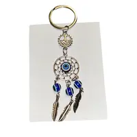 Breloc feng shui dream catcher cu ochi protector