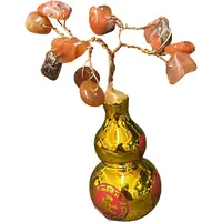 Copacel Feng Shui Wu Lou cu cristale de Carneol 10cm