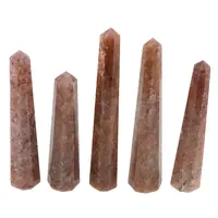 Turn / Obelisc cu opt fatete din Cuart tangerin, 45-60g