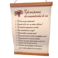Pergament "Cele 10 porunci ale consumatorului de vin"