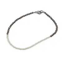 Bratara Pirita si Peridot sfere fatetate 2mm