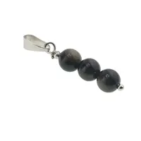Pandantiv Obsidian auriu sfere, 6mm