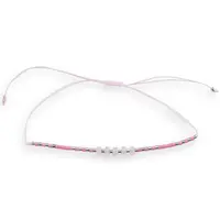 Bratara snur roz, Cuart roz discuri 5mm