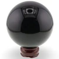 Obsidian, sfera naturala unicat, I10
