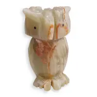 Figurina slefuita din Onix de Pakistan, bufnita - 8cm