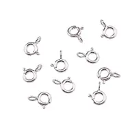 Accesoriu din Argint 925, inchizatoare rotunda, set 10 buc - 5x1mm