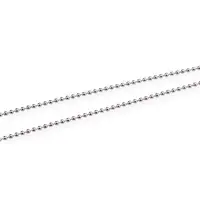 Lant argint 925 rodiat, model bead chain - 50cm
