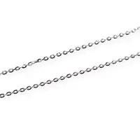 Lant argint 925 rodiat, model cable subtire - 45cm