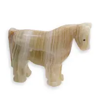 Figurina slefuita din Onix de Pakistan, cal - 10cm Figurina slefuita din Onix de Pakistan, cal - 10cm