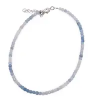 Bratara Acvamarin cuburi fatetate cu Argint 925, 2mm