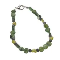 Bratara Talismanul Vindecarii - Peridot, Jad 4-6mm si Cuart turmalinat 4mm
