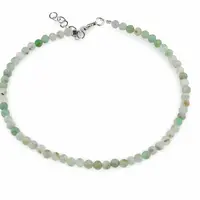 Bratara Crisopraz sfere fatetate, 3mm