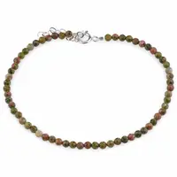 Bratara Unakit sfere fatetate, 3mm