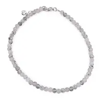 Bratara Prasiolit sfere fatetate, 3mm