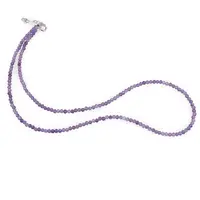 Colier Ametist sfere fatetate, 3mm Colier Ametist sfere fatetate, 3mm