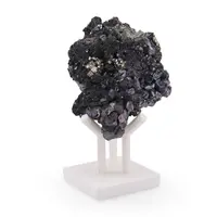 Suport pentru cristale / sfera din PLA premium, baza patrata cu trei picioare - alb