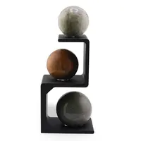 Suport pentru sfera din PLA premium, cu trei niveluri - negru