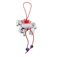 Amuleta canaf Feng Shui cu cal argintiu si ochi protector, 2026