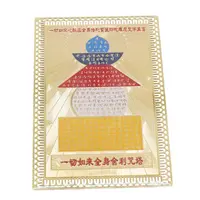 Card Feng Shui din metal - Pagoda cu 5 elemente