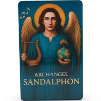 Card amuleta Arhanghelul SANDALPHON, protectorul rugaciunilor si impamantarii