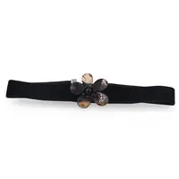 Choker model floare cu Agat maro, 30cm