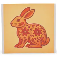 Abtibild sticker Feng Shui cu zodia Iepure pentru crestere si evolutie personala