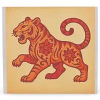 Abtibild sticker Feng Shui cu zodia Tigru pentru crestere si evolutie personala