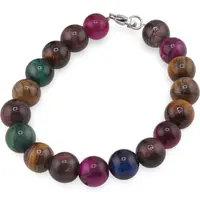 Bratara Ochi tigru multicolor sfere 10mm