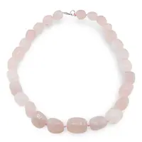 Colier cuart roz nuggets mari