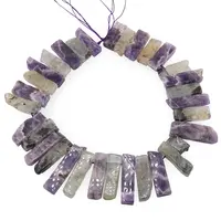 Sirag Ametist si Prehnit cristale dreptunghiulare 30-40mm, 39cm