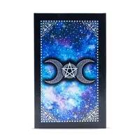 Carti de tarot cu Folie Folie Albastra – Moon Face cu ghid - 78 de carti