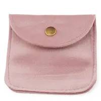 Scaulet din catifea pentru bijuterii, 8cm - roz