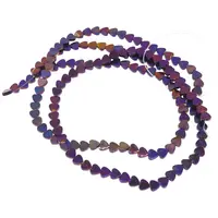 Sirag Hematit mov inima 6mm, 40cm