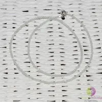 Colier amazonit pietre micro fatetate 2mm si argint 925