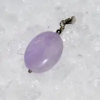 Pandantiv ametist lavanda oval 20mm